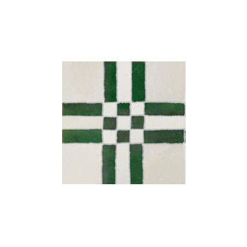 Mosaic House Moroccan tile Bravo 1-10 Custom White Green  zellige, mosaic, zellij, field, pattern, glaze, simple, classic 